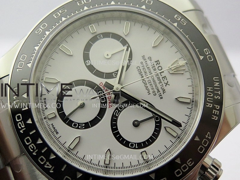 Daytona 126500 904L Steel ARF 1:1 Best Edition White Dial On SS Bracelet SH4131