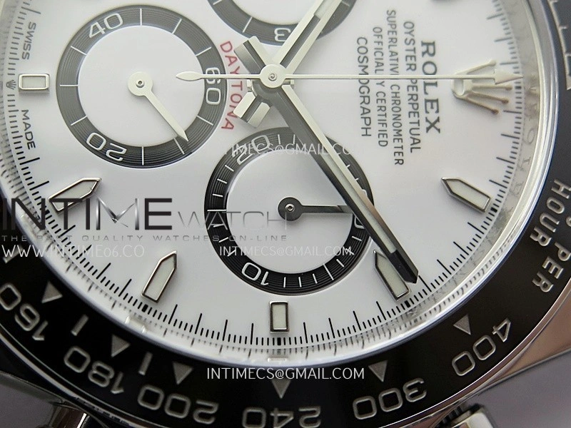 Daytona 126500 904L Steel ARF 1:1 Best Edition White Dial On SS Bracelet SH4131