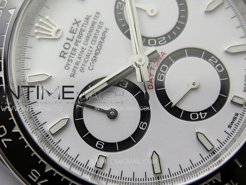 Daytona 126500 904L Steel ARF 1:1 Best Edition White Dial On SS Bracelet SH4131