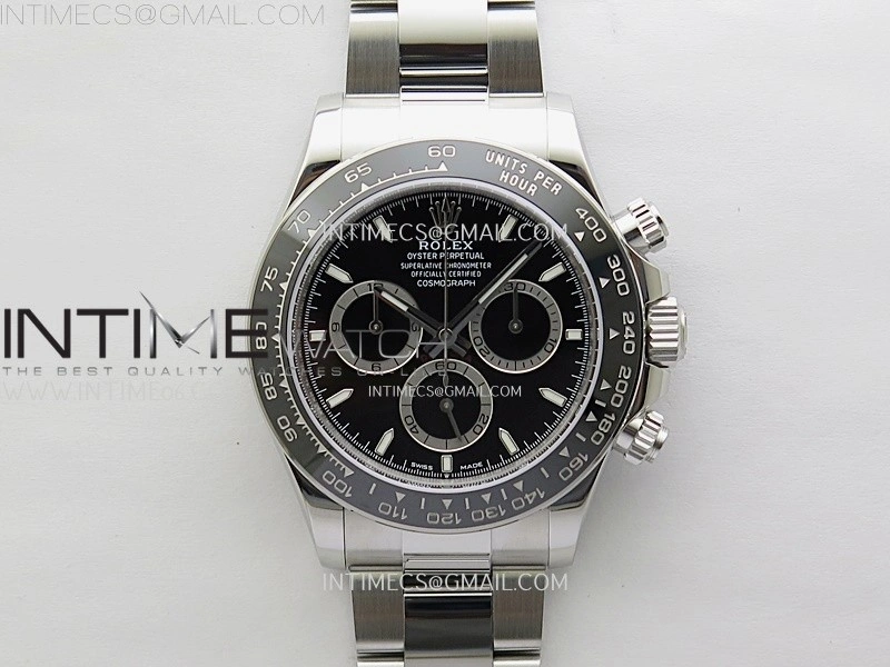 Daytona 126500 904L Steel ZF 1:1 Best Edition Black Dial on SS Braclet SH4131