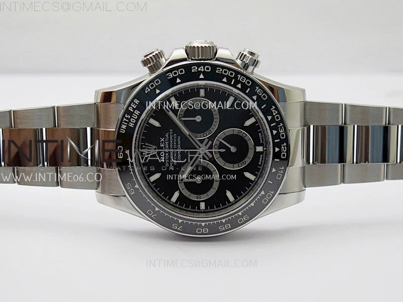 Daytona 126500 904L Steel ZF 1:1 Best Edition Black Dial on SS Braclet SH4131