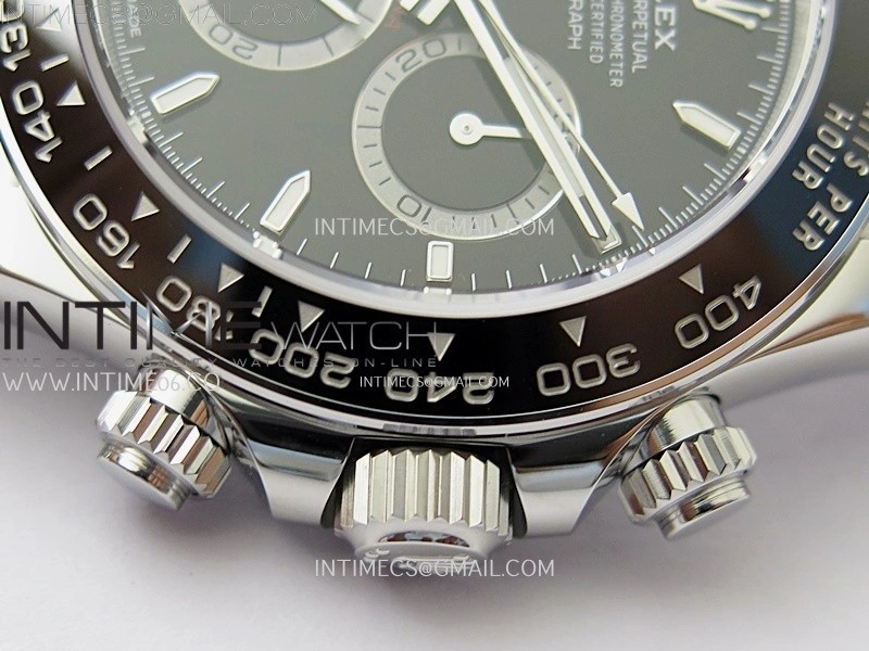 Daytona 126500 904L Steel ZF 1:1 Best Edition Black Dial on SS Braclet SH4131