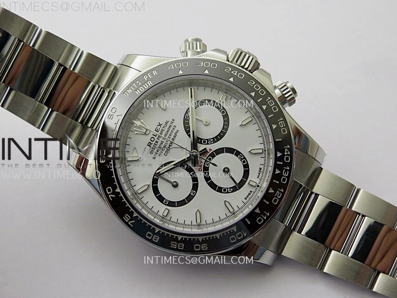 Daytona 126500 904L Steel ZF 1:1 Best Edition White Dial on SS Braclet SH4131