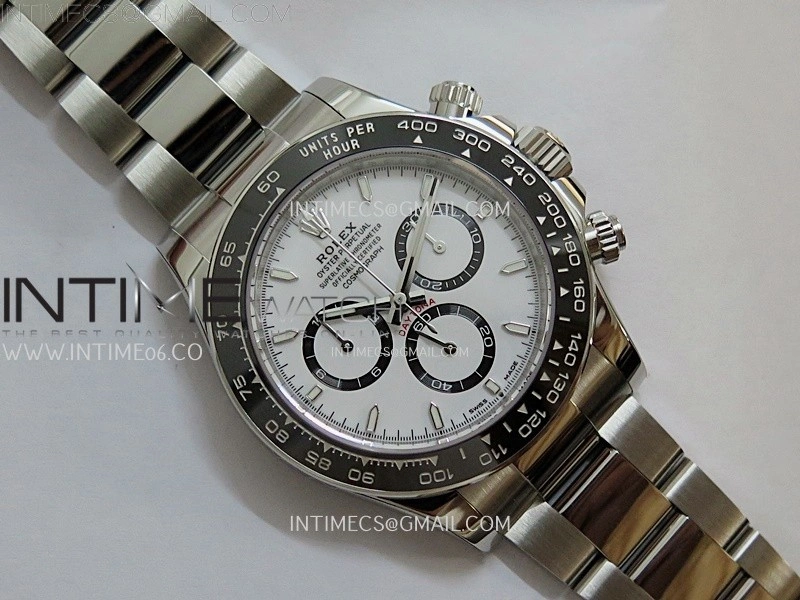 Daytona 126500 904L Steel ZF 1:1 Best Edition White Dial on SS Braclet SH4131