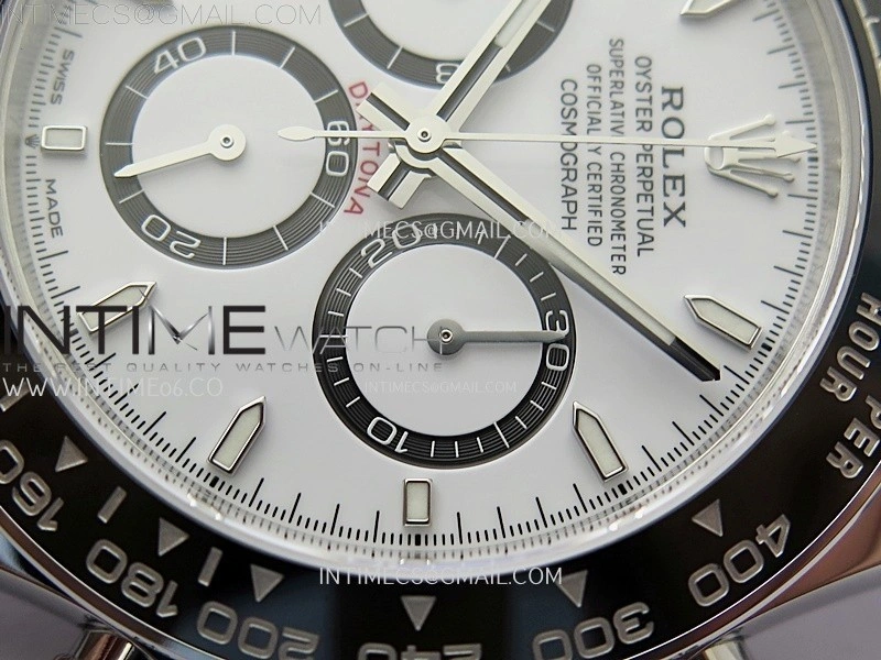 Daytona 126500 VSF 1:1 Best Edition 904L Steel White Dial on SS Bracelet DD4131
