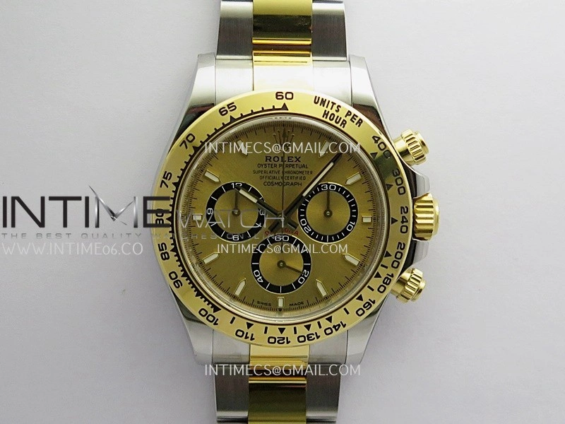 Daytona 126503 904L SS YG VF 1:1 Best Edition Gold Dial On SS YG Bracelet DD4131