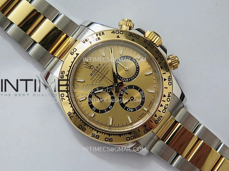 Daytona 126503 904L SS YG VF 1:1 Best Edition Gold Dial On SS YG Bracelet DD4131
