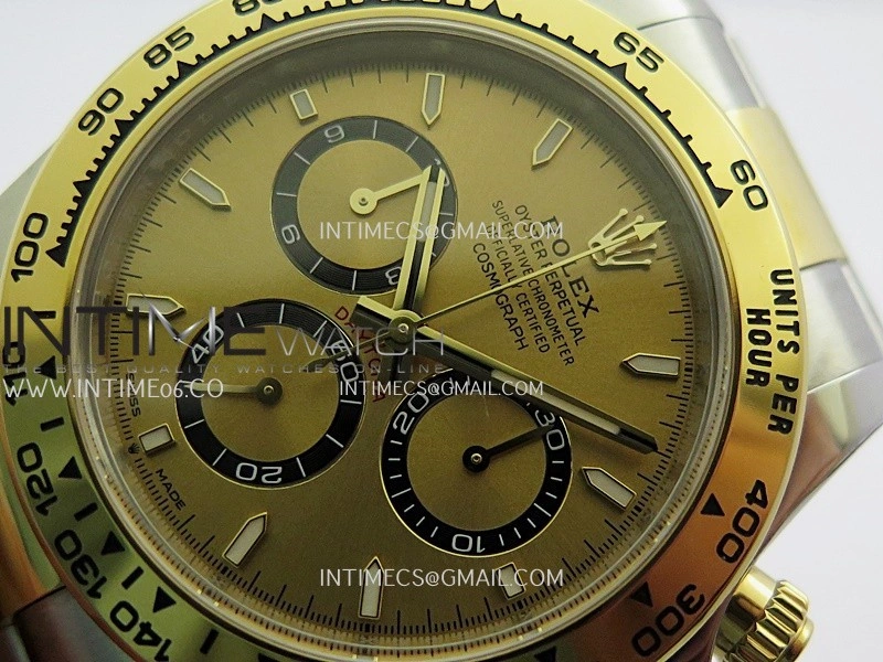Daytona 126503 904L SS YG VF 1:1 Best Edition Gold Dial On SS YG Bracelet DD4131