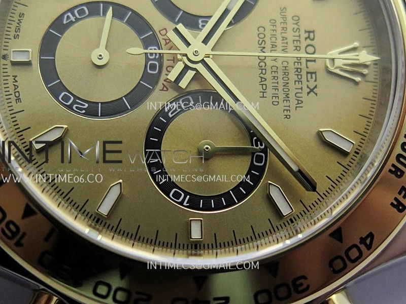 Daytona 126503 904L SS YG VF 1:1 Best Edition Gold Dial On SS YG Bracelet DD4131