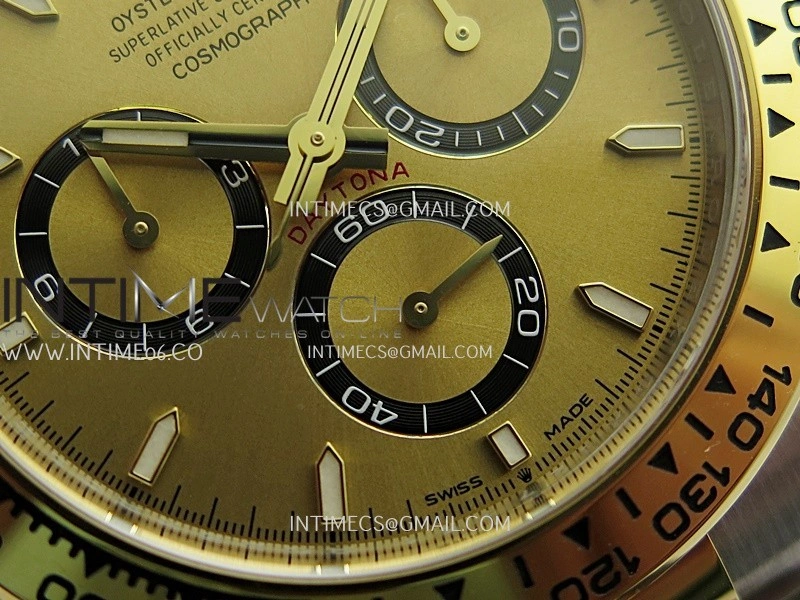 Daytona 126503 904L SS YG VF 1:1 Best Edition Gold Dial On SS YG Bracelet DD4131
