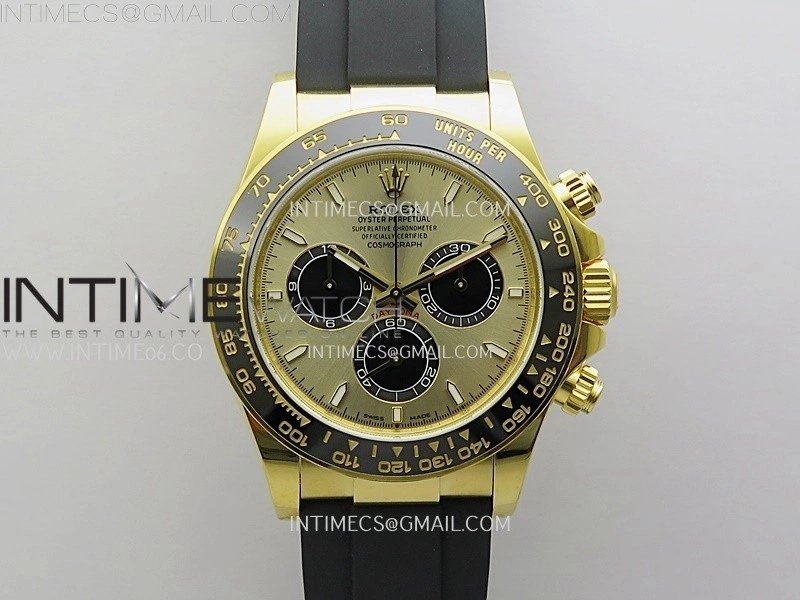 Daytona 126518 YG VSF 1:1 Best Edition YG Dial on Oysterflex Strap DD4131