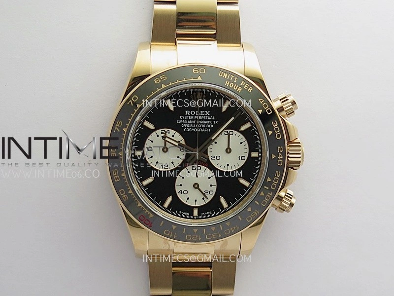 Daytona 126525 Le Mans Gain Weight QF 1:1 RG Black Dial On RG Bracelet SH4132