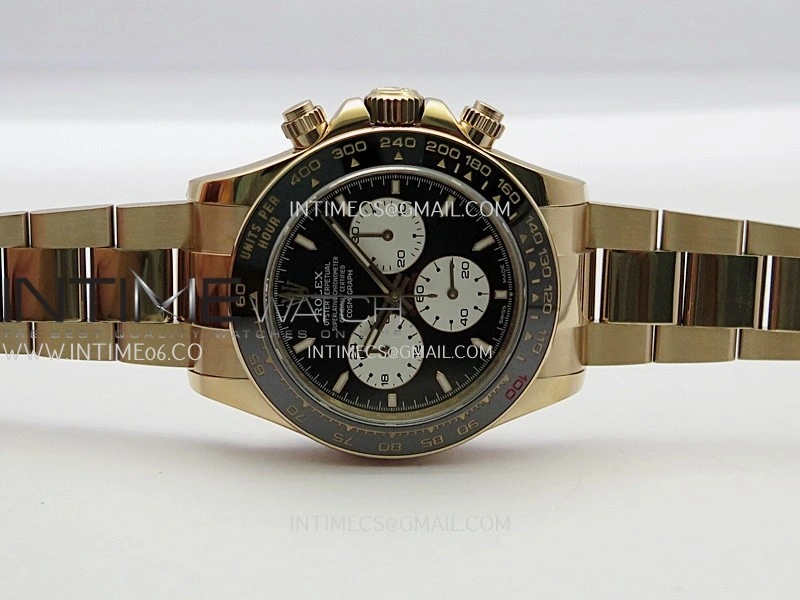Daytona 126525 Le Mans Gain Weight QF 1:1 RG Black Dial On RG Bracelet SH4132