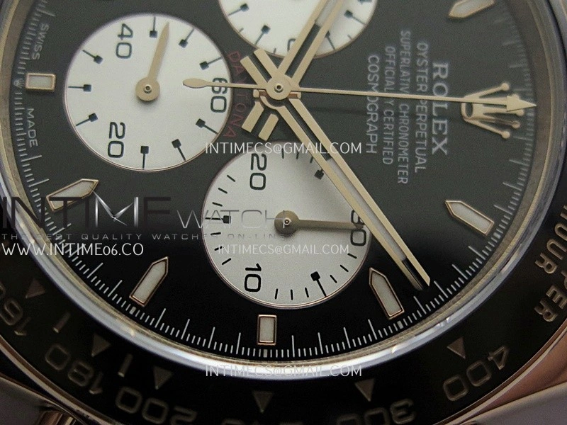 Daytona 126525 Le Mans Gain Weight QF 1:1 RG Black Dial On RG Bracelet SH4132