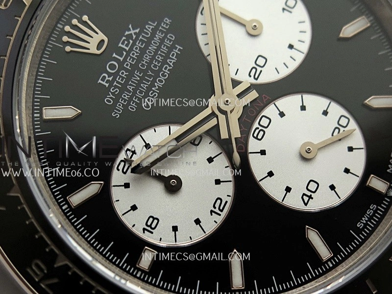 Daytona 126525 Le Mans Gain Weight QF 1:1 RG Black Dial On RG Bracelet SH4132