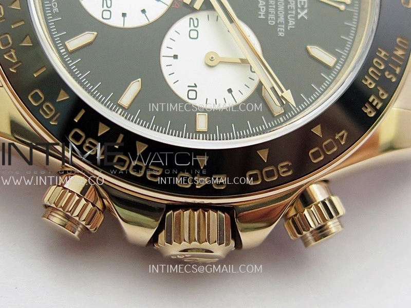 Daytona 126525 Le Mans Gain Weight QF 1:1 RG Black Dial On RG Bracelet SH4132
