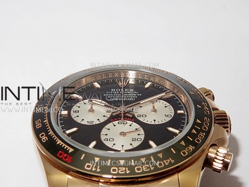 Daytona 126525 Le Mans Gain Weight QF 1:1 RG Black Dial On RG Bracelet SH4132