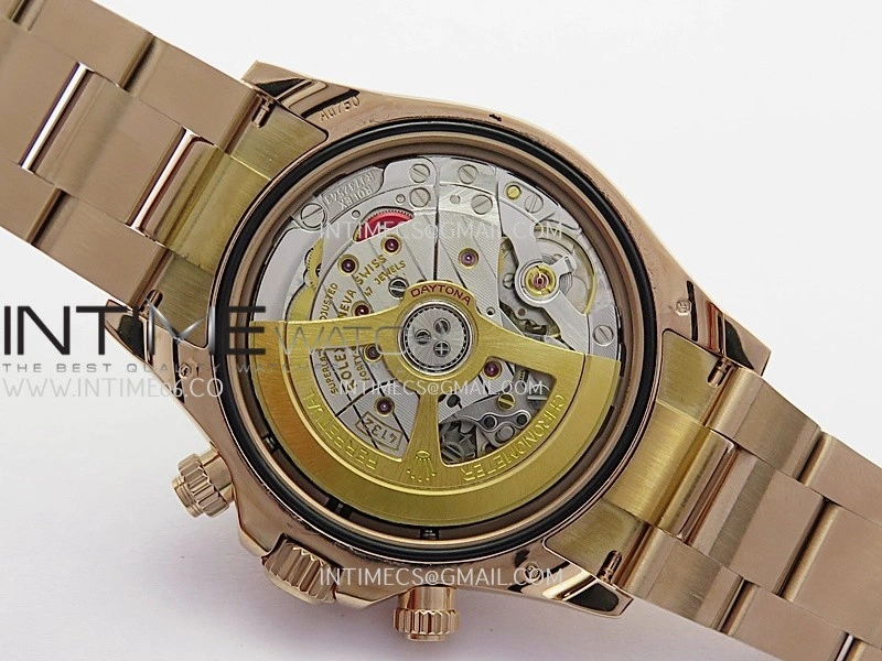 Daytona 126525 Le Mans Gain Weight QF 1:1 RG Black Dial On RG Bracelet SH4132