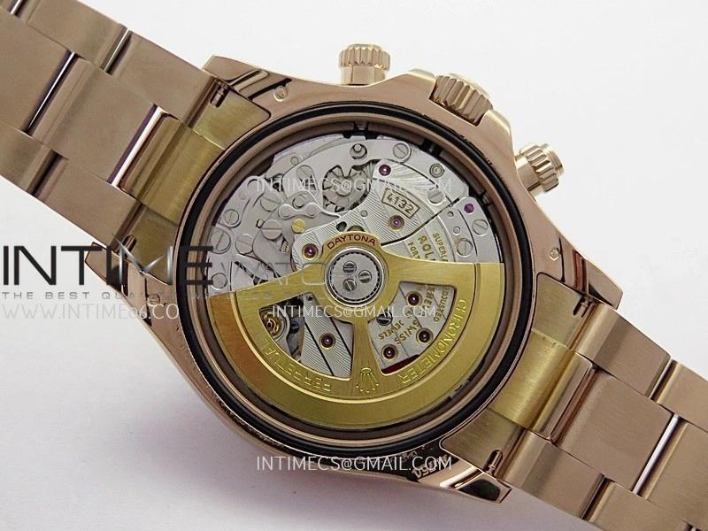 Daytona 126525 Le Mans Gain Weight QF 1:1 RG Black Dial On RG Bracelet SH4132