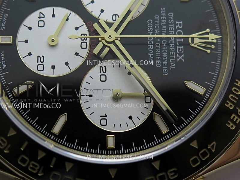 Daytona 126528 Le Mans Gain Weight QF 1:1 YG Black Dial On YG Bracelet SH4132