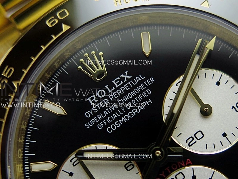 Daytona 126528 Le Mans Gain Weight QF 1:1 YG Black Dial On YG Bracelet SH4132