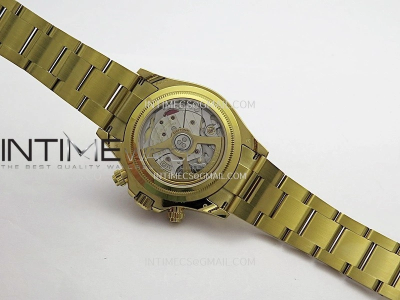 Daytona 126528 Le Mans Gain Weight QF 1:1 YG Black Dial On YG Bracelet SH4132