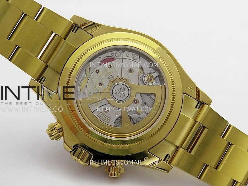 Daytona 126528 Le Mans Gain Weight QF 1:1 YG Black Dial On YG Bracelet SH4132