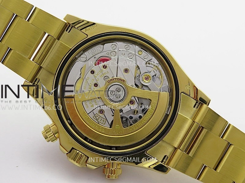 Daytona 126528 Le Mans Gain Weight QF 1:1 YG Black Dial On YG Bracelet SH4132