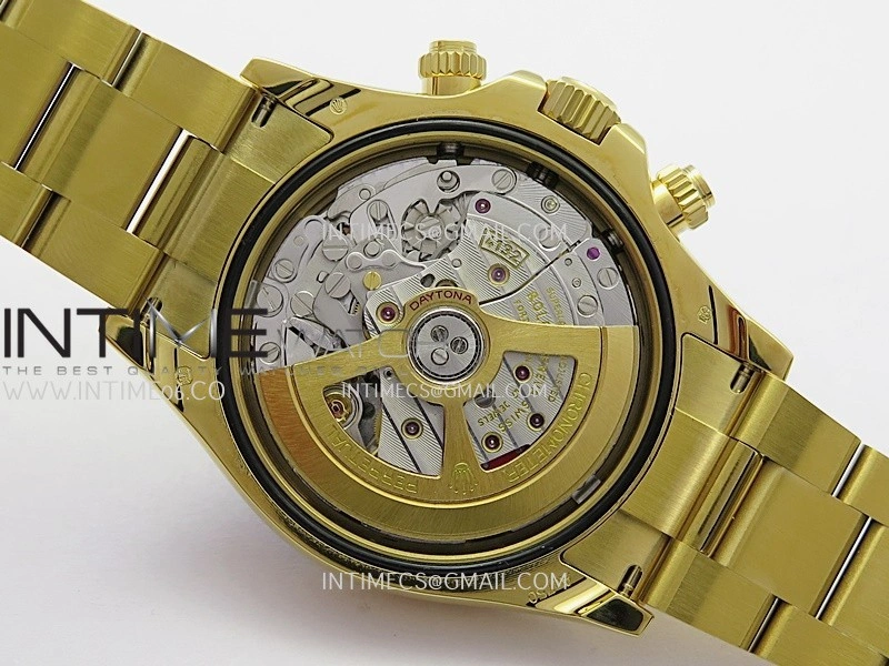 Daytona 126528 Le Mans Gain Weight QF 1:1 YG Black Dial On YG Bracelet SH4132