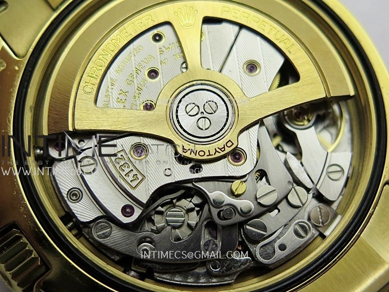 Daytona 126528 Le Mans Gain Weight QF 1:1 YG Black Dial On YG Bracelet SH4132
