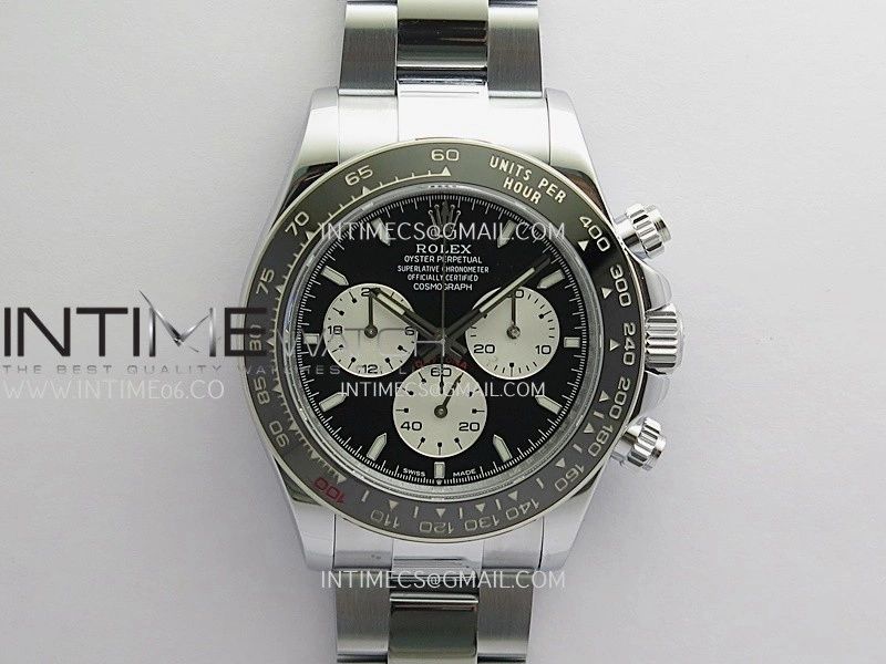 Daytona 126529 Le Mans Gain Weight QF 1:1 Black Dial On SS Bracelet SH4132