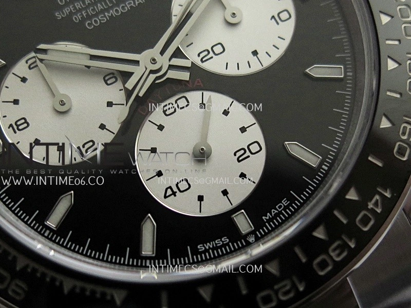 Daytona 126529 Le Mans Gain Weight QF 1:1 Black Dial On SS Bracelet SH4132