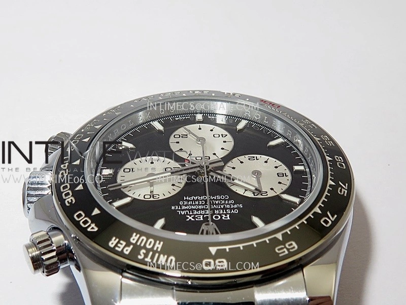 Daytona 126529 Le Mans Gain Weight QF 1:1 Black Dial On SS Bracelet SH4132