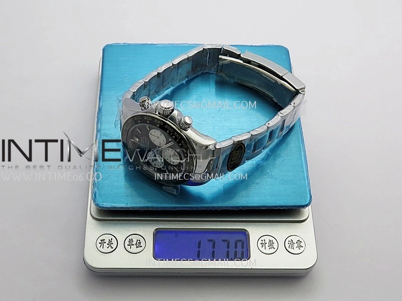 Daytona 126529 Le Mans Gain Weight QF 1:1 Black Dial On SS Bracelet SH4132