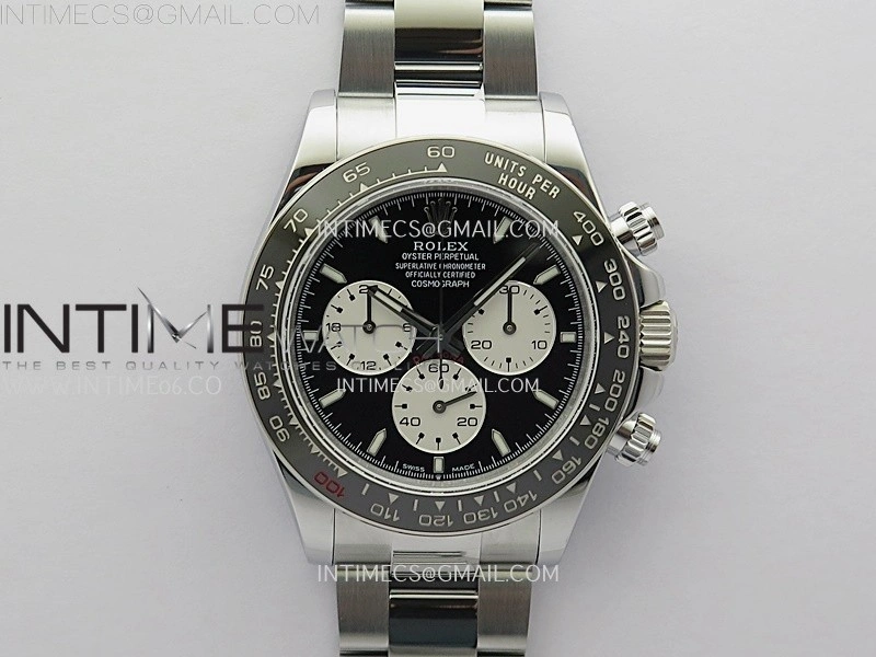 Daytona 126529 Le Mans SS QF 1:1 Best Edition Black Dial On SS Bracelet SH4132 V8