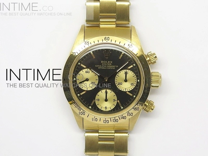 Daytona 6265 YG YG JKF Best Edition Black Dial on Bracelet Venus 75