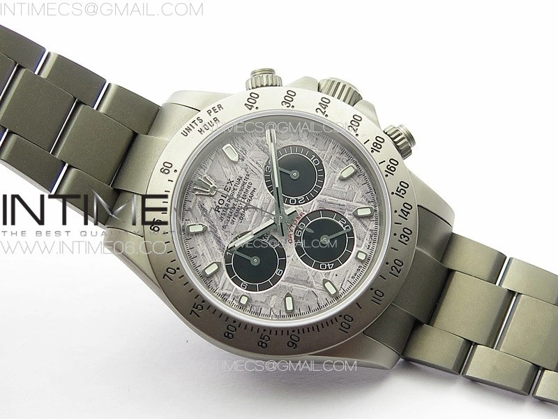Daytona Blaken DLC APSF Best Edition Meteorite Dial on SS Bracelet A7750