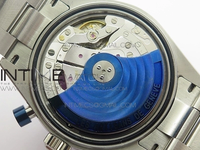 Daytona Blue Red Pushers BP Blue dial On SS Bracelet A4130