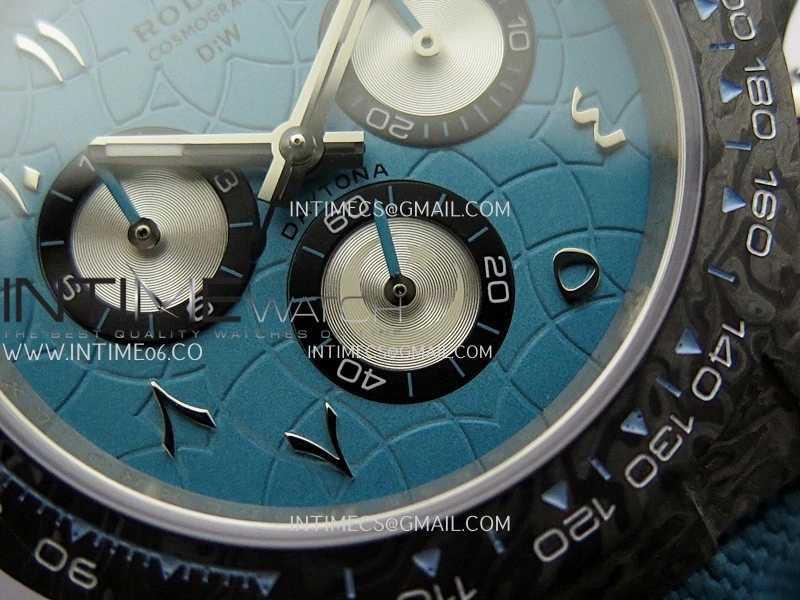Daytona DIW Black Carbon DIWF Best Edition Blue Dial On Blue Nylon Strap A4801