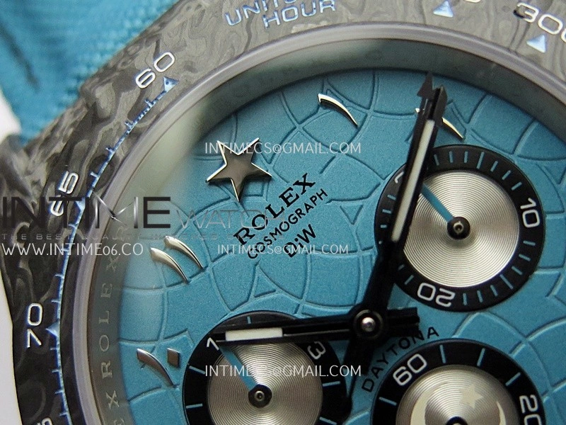 Daytona DIW Black Carbon DIWF Best Edition Blue Dial On Blue Nylon Strap A4801