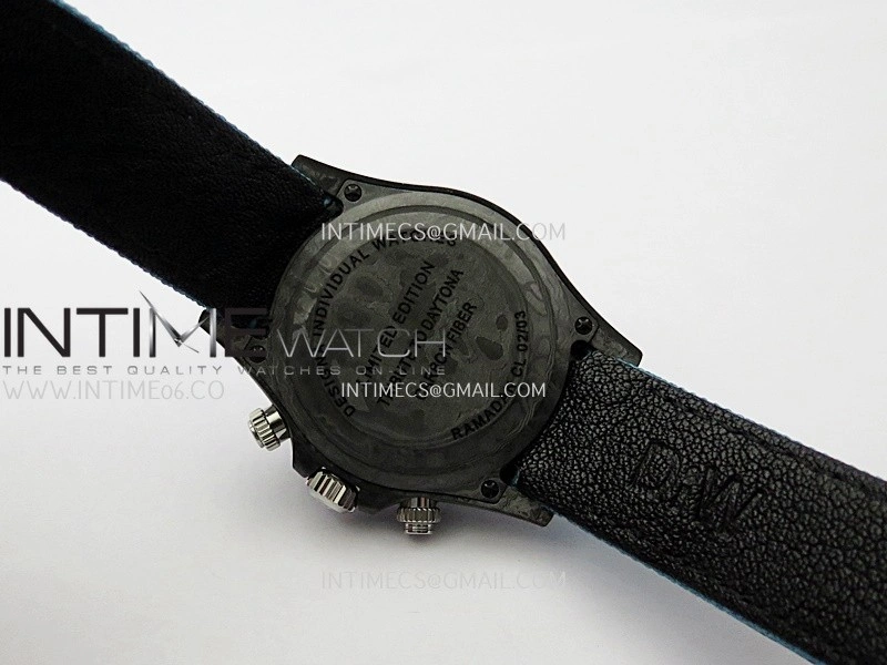 Daytona DIW Black Carbon DIWF Best Edition Blue Dial On Blue Nylon Strap A4801