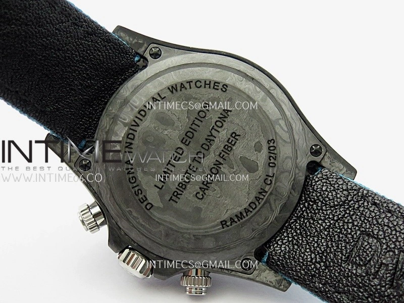 Daytona DIW Black Carbon DIWF Best Edition Blue Dial On Blue Nylon Strap A4801
