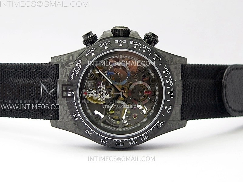 Daytona DIW Carbon DIWF Best Edition Skeleton Dial on Black Nylon Strap SA4130