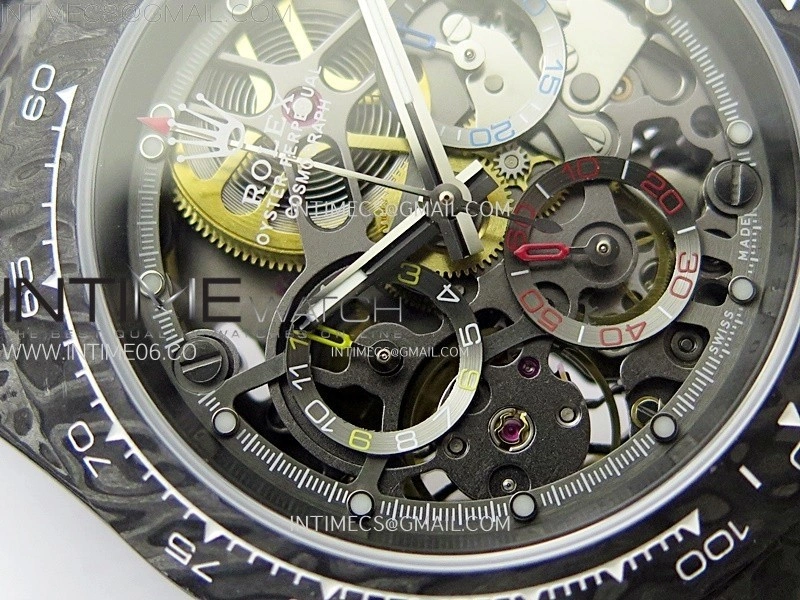 Daytona DIW Carbon DIWF Best Edition Skeleton Dial on Black Nylon Strap SA4130