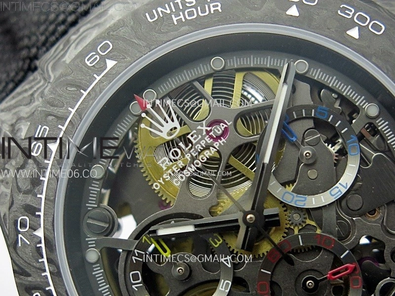 Daytona DIW Carbon DIWF Best Edition Skeleton Dial on Black Nylon Strap SA4130