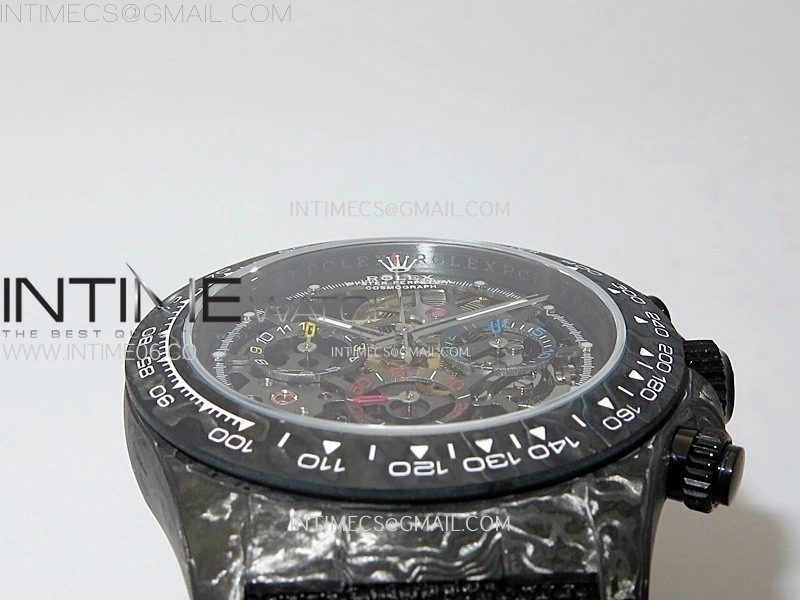 Daytona DIW Carbon DIWF Best Edition Skeleton Dial on Black Nylon Strap SA4130