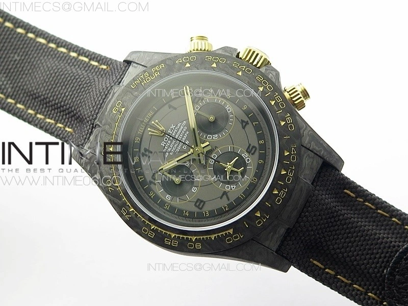 Daytona DIW Carbon YG DIWF Best Edition Gray Dial on Black Nylon Strap A7750