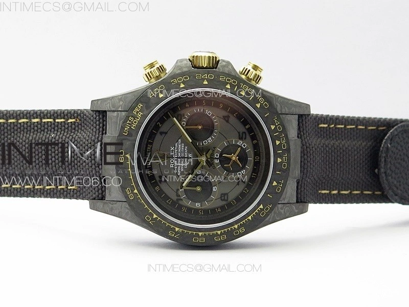 Daytona DIW Carbon YG DIWF Best Edition Gray Dial on Black Nylon Strap A7750