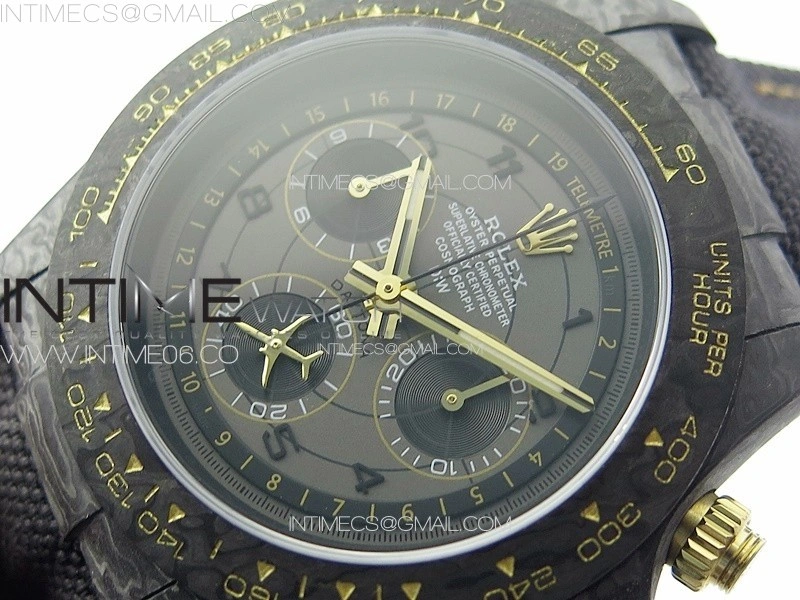 Daytona DIW Carbon YG DIWF Best Edition Gray Dial on Black Nylon Strap A7750
