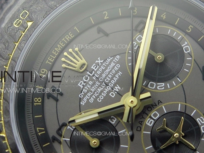 Daytona DIW Carbon YG DIWF Best Edition Gray Dial on Black Nylon Strap A7750